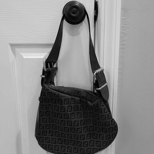 FENDI VINTAGE zucca small oyster bag